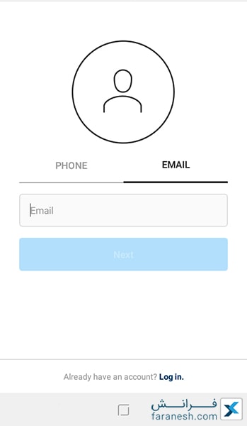 ساخت اکانت اینستاگرام بدون شماره با ایمیل