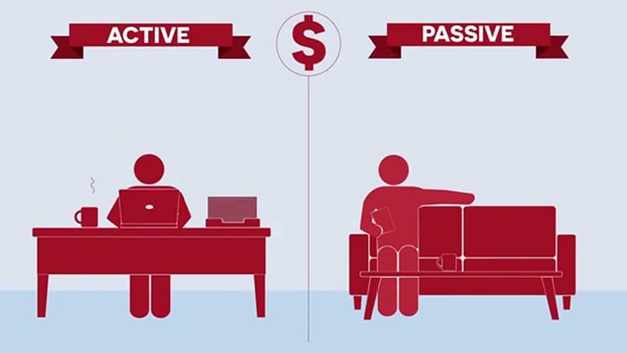 درآمد فعال active income و غیرفعال passive income چیست؟