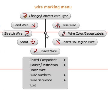 wire marking menu
