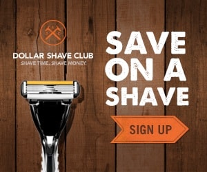 بنر شرکت Dollar Shave Club تاکید بر CTA